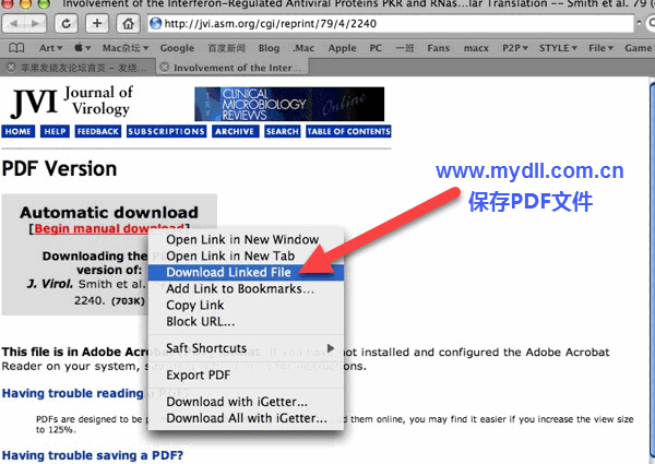 Safari浏览器怎么保存PDF文件