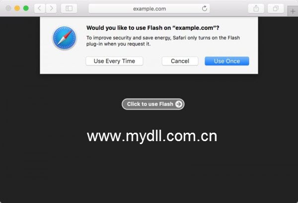 safari10版浏览器将禁用Flash