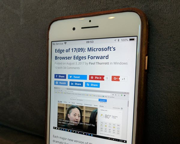 2018年2月微软将发布Edge浏览器iPad版下载